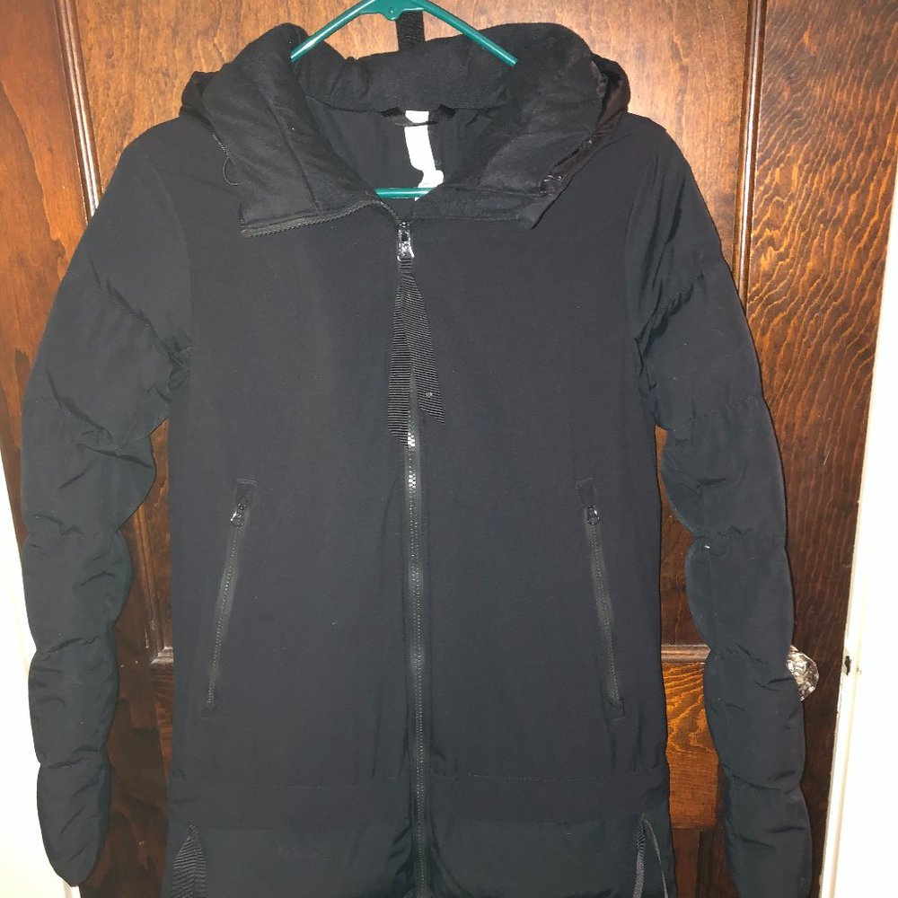 Lululemon down filled long coat